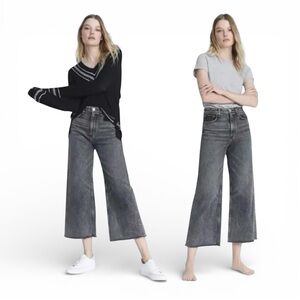Rag & Bone Ruth Super High-Rise Straight Leg Gray Jeans Size 26